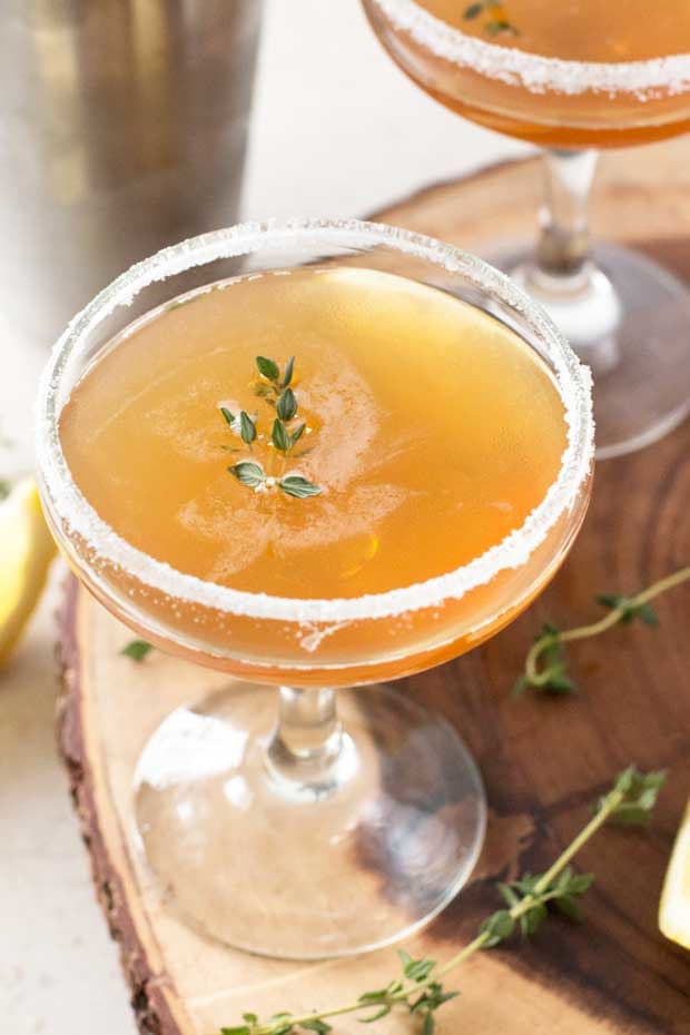 Lemon Thyme Sidecar | cakenknife.com