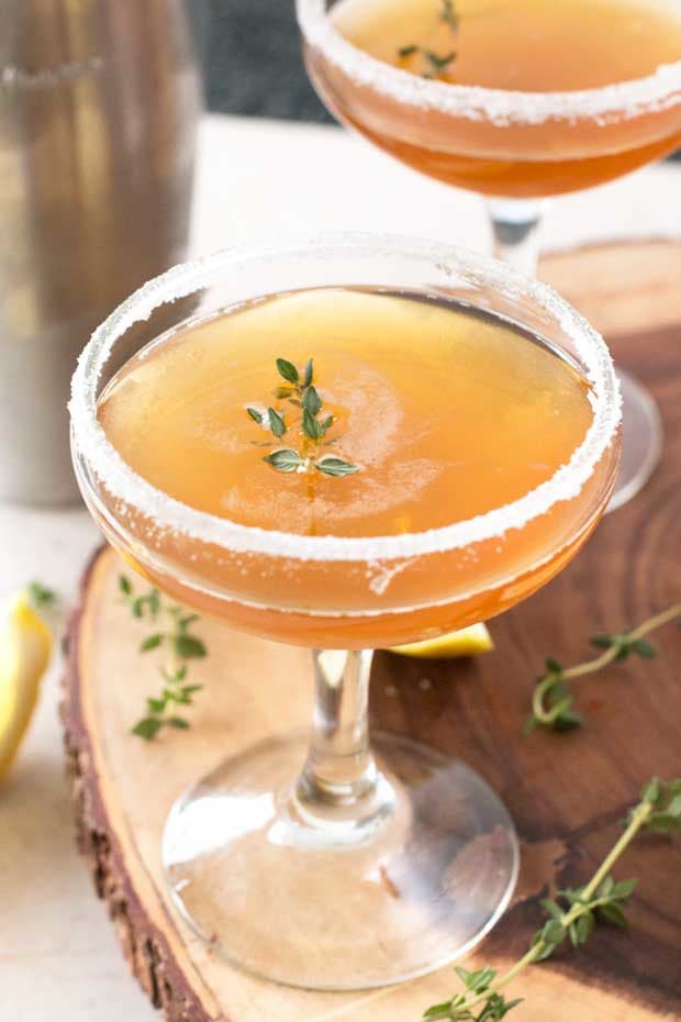 Lemon Thyme Sidecar | cakenknife.com