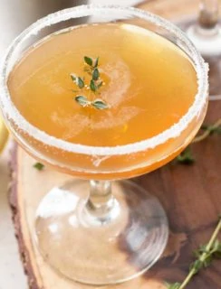 Lemon Thyme Sidecar | cakenknife.com