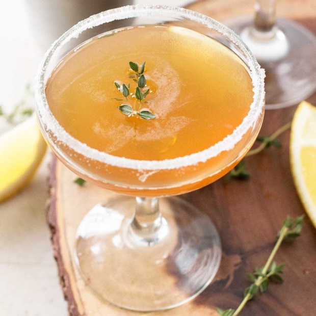 Lemon Thyme Sidecar | cakenknife.com