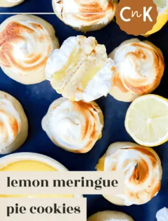 pinterest graphic for lemon curd cookies