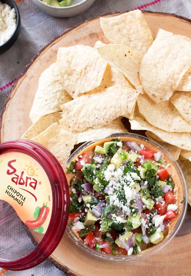 South of the Border Hummus with Sabra Hummus | cakenknife.com