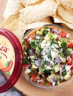 South of the Border Hummus with Sabra Hummus | cakenknife.com