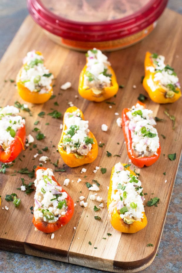 Greek Stuffed Roasted Sweet Peppers