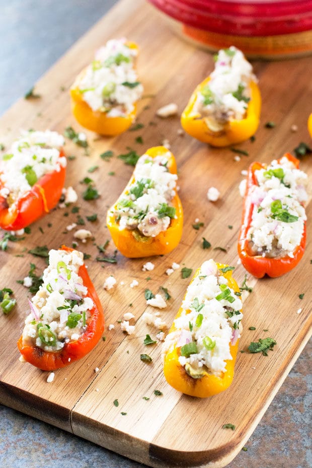 Greek Stuffed Roasted Sweet Peppers