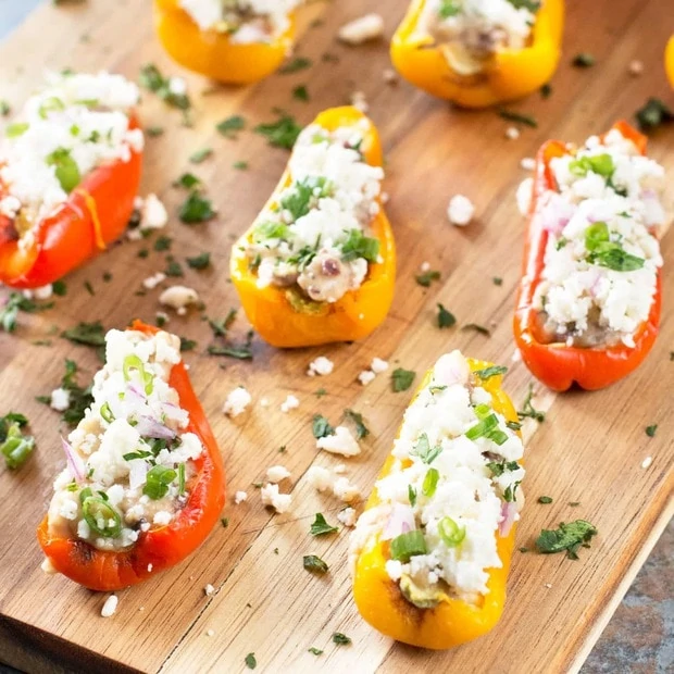 Greek Stuffed Roasted Sweet Peppers