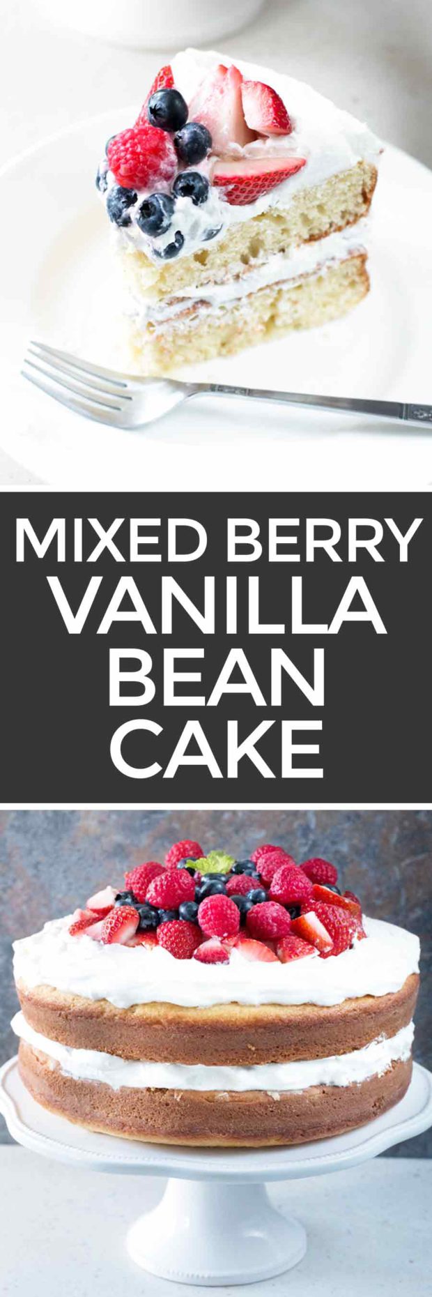 Mixed Berry Vanilla Bean Cake Cake 'n Knife