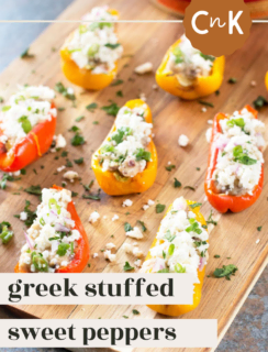 Greek Stuffed Peppers Pinterest Image