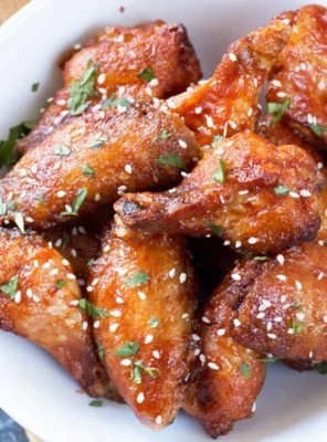 Grilled Honey Sriracha Wings | cakenknife.com