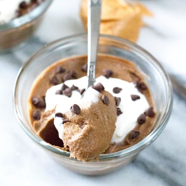 Chocolate Avocado Pudding with Coconut and Peanut Butter | cakenknife.com