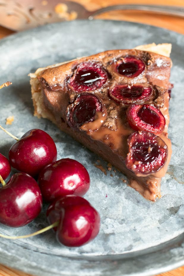 Nutella Cherry Tart | cakenknife.com