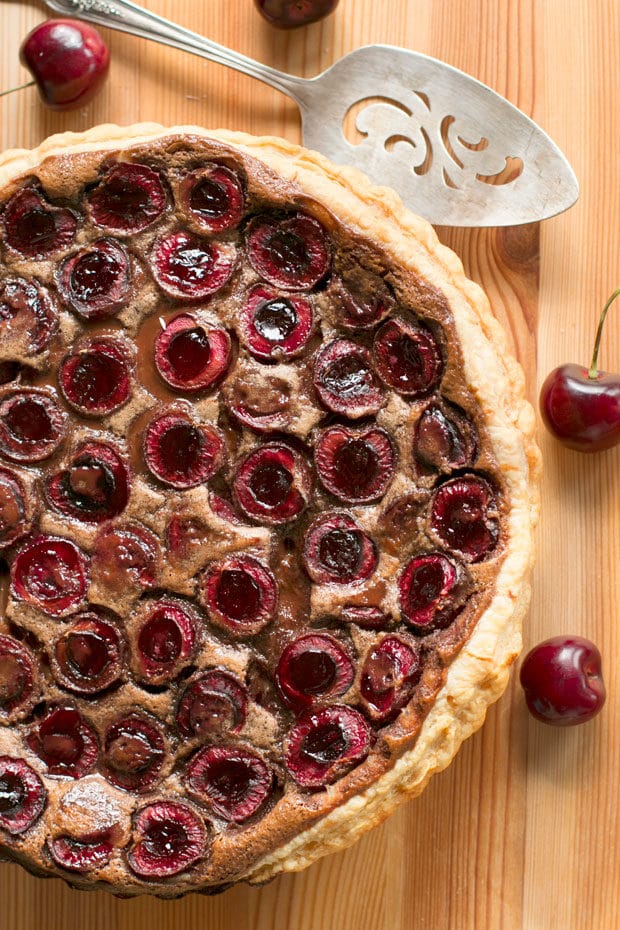 Nutella Cherry Tart | cakenknife.com