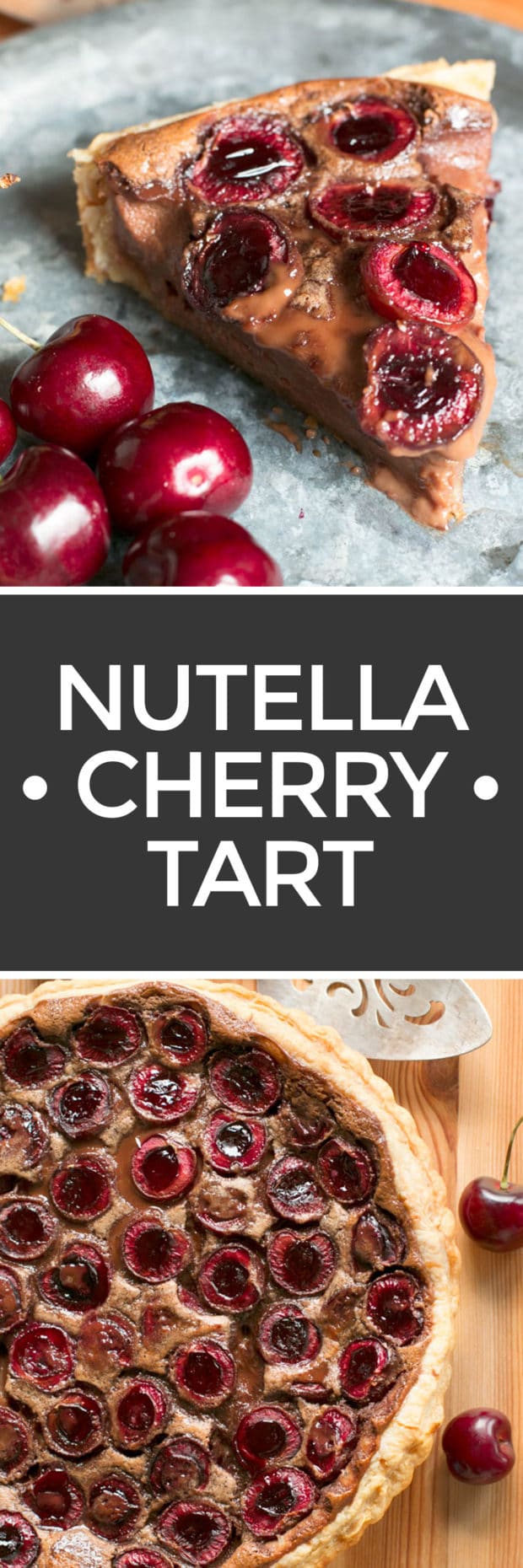 Nutella Cherry Tart | cakenknife.com