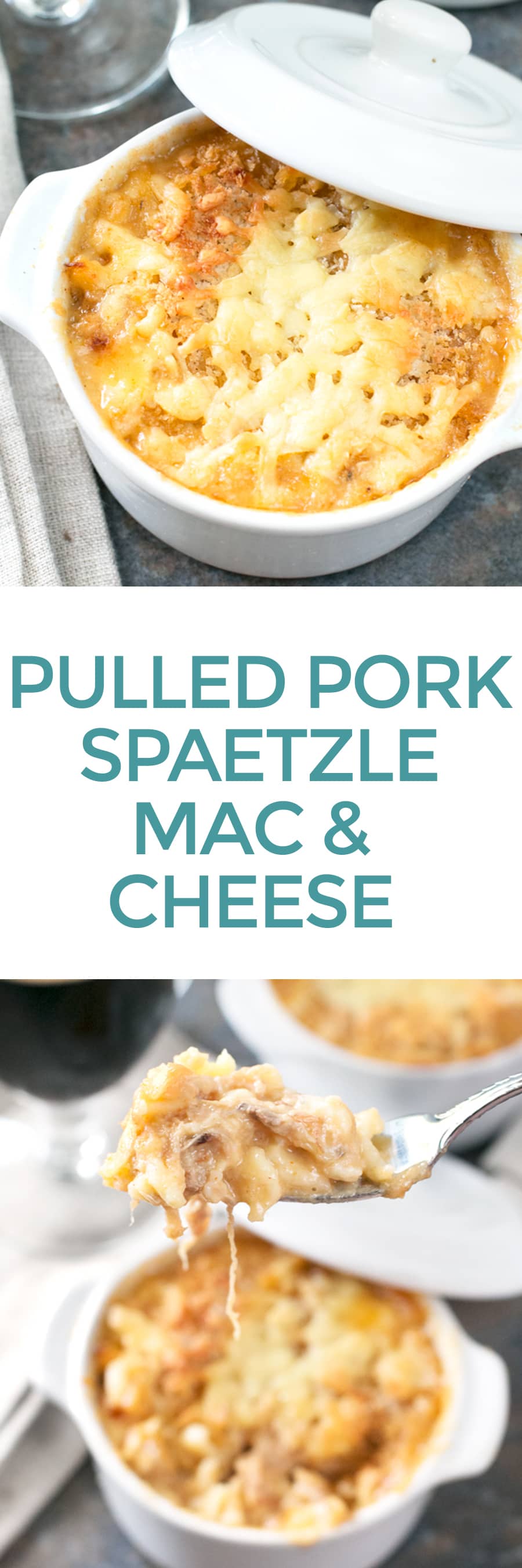 Pulled Pork Spaetzle Mac and Cheese | cakenknife.com
