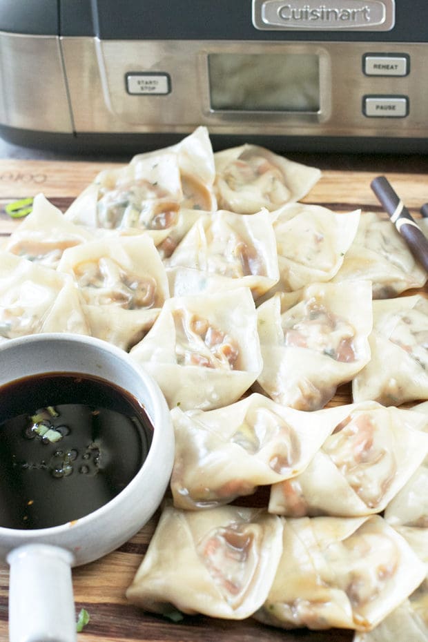 Steamed Vegetable Wontons | cakenknife.com