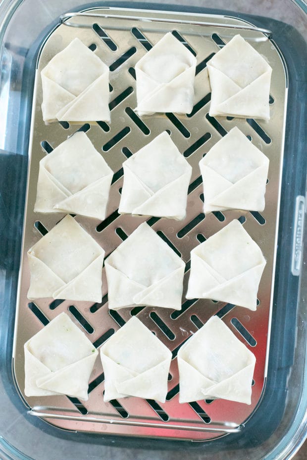 Steamed Vegetable Wontons | cakenknife.com