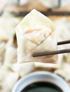 Steamed Vegetable Wontons | cakenknife.com