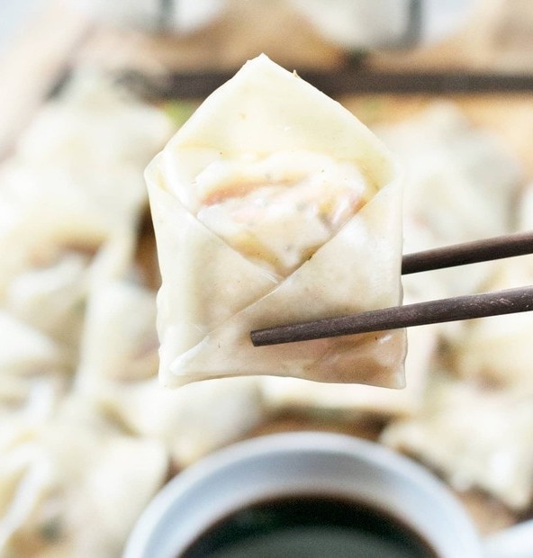 Steamed Vegetable Wontons | cakenknife.com