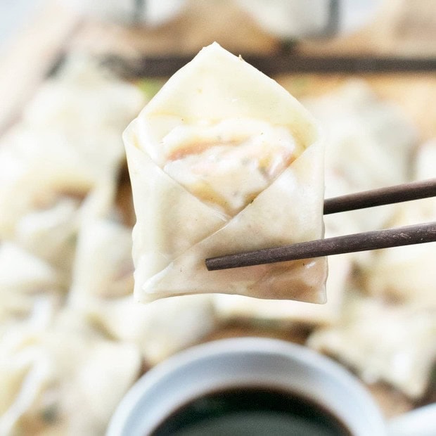 Steamed Vegetable Wontons | cakenknife.com