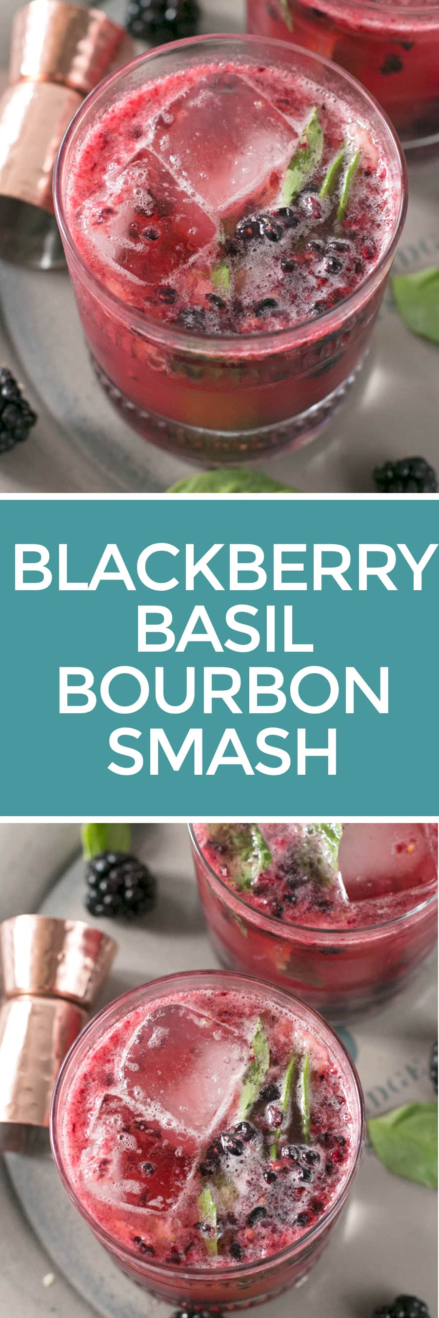 Blackberry Basil Bourbon Smash Cake 'n Knife