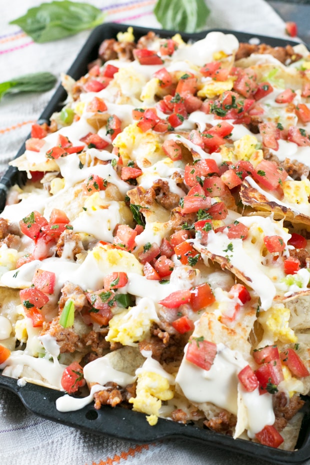 Breakfast Italian Nachos | cakenknife.com