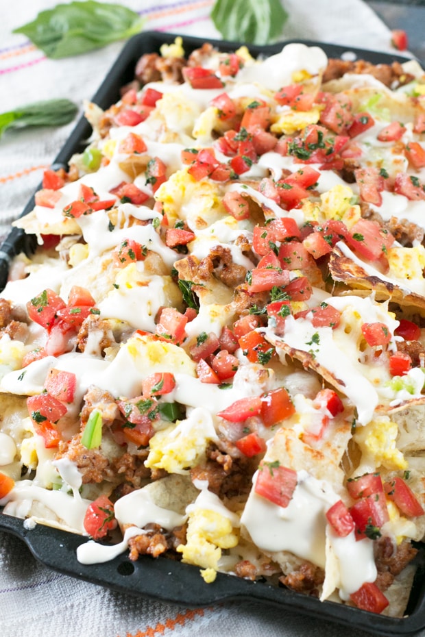 Breakfast Italian Nachos | cakenknife.com