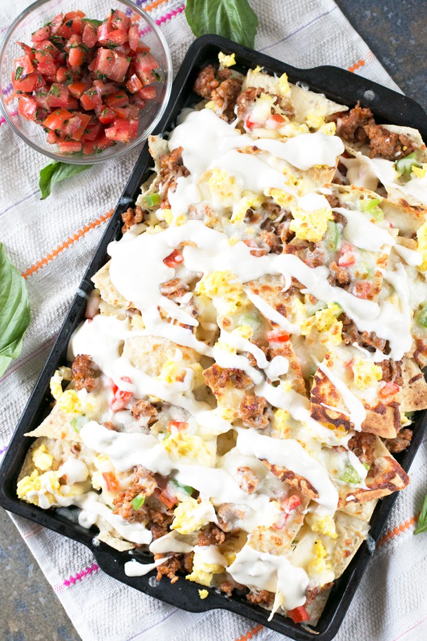 Breakfast Italian Nachos | cakenknife.com