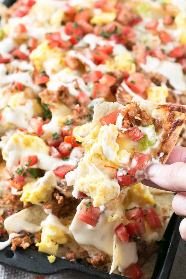 Breakfast Italian Nachos | cakenknife.com