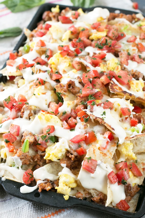 Breakfast Italian Nachos | cakenknife.com