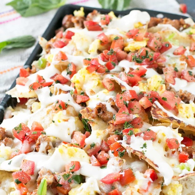 Breakfast Italian Nachos | cakenknife.com