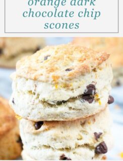 Orange Dark Chocolate Chip Scones Pinterest Image