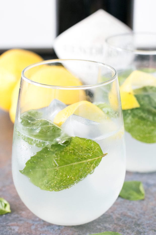 Lemon Basil Gin & Tonic | cakenknife.com