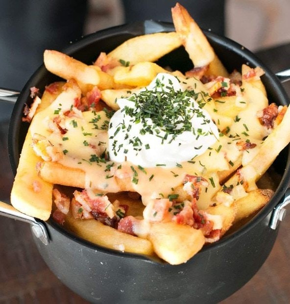 Loaded Baked Potato Fries | cakenknife.com