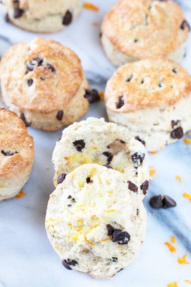 Orange Dark Chocolate Chip Scones | cakenknife.com