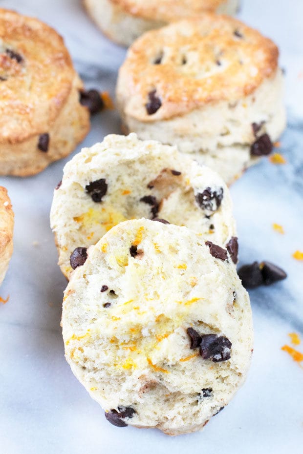 Orange Dark Chocolate Chip Scones | cakenknife.com