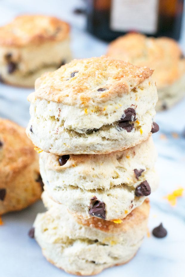 Orange Dark Chocolate Chip Scones | cakenknife.com