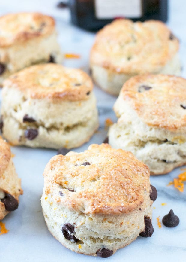 Orange Dark Chocolate Chip Scones | cakenknife.com