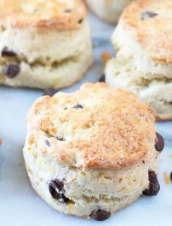 Orange Dark Chocolate Chip Scones | cakenknife.com