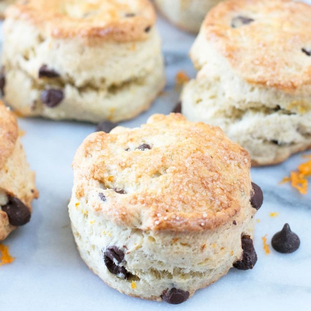 Orange Dark Chocolate Chip Scones | cakenknife.com