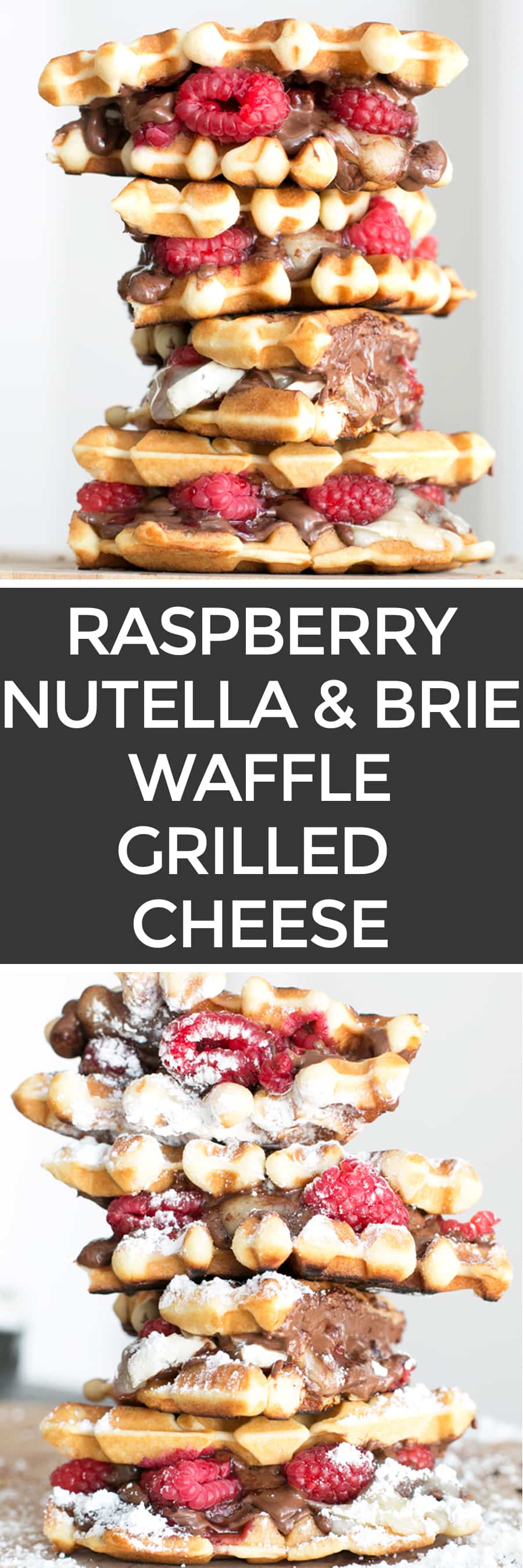 Raspberry Nutella Brie Waffle Sandwiches | cakenknife.com