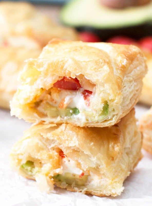 Avocado Cream Cheese Turnovers | cakenknife.com