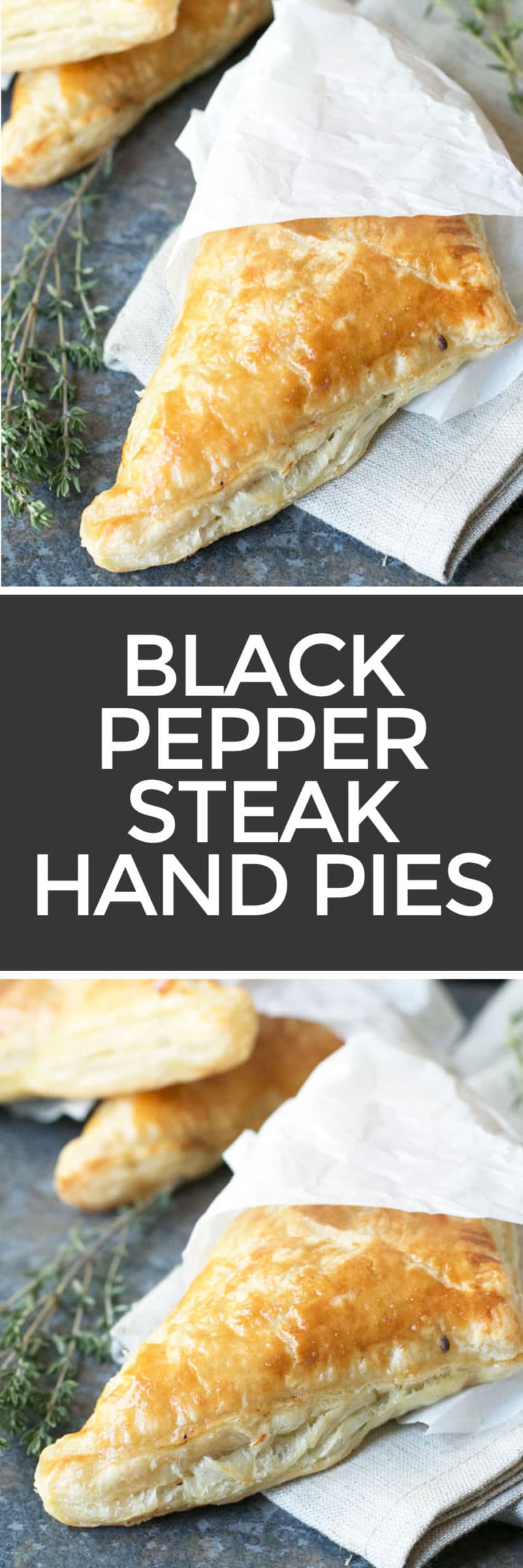 Black Pepper Steak Hand Pies | Cake 'n Knife