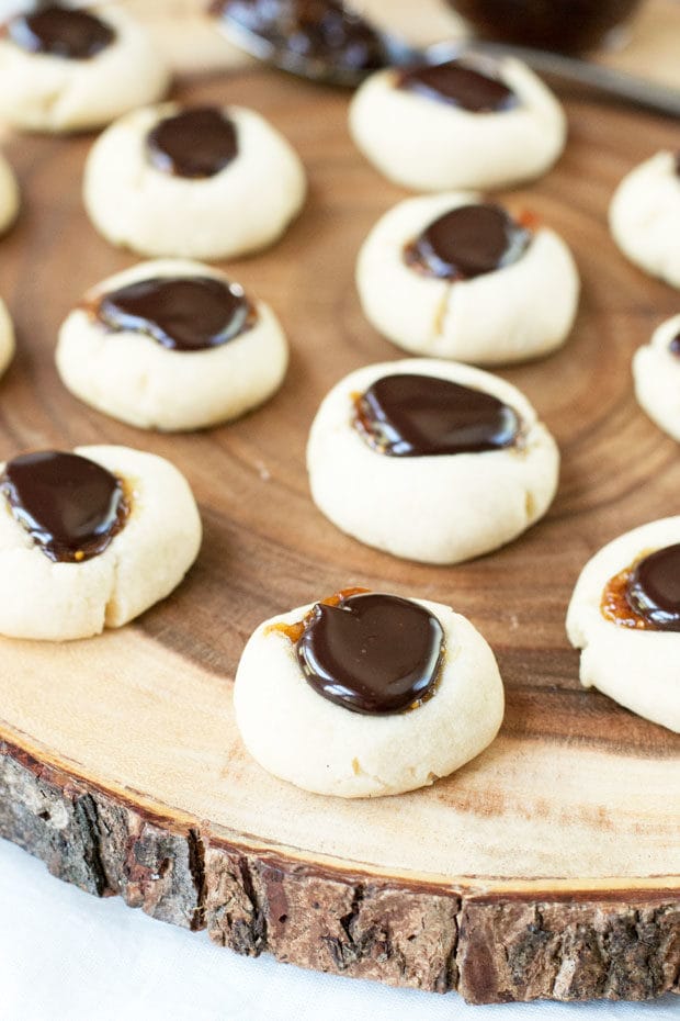 Chocolate Fig Thumbprint Cookies | cakenknife.com