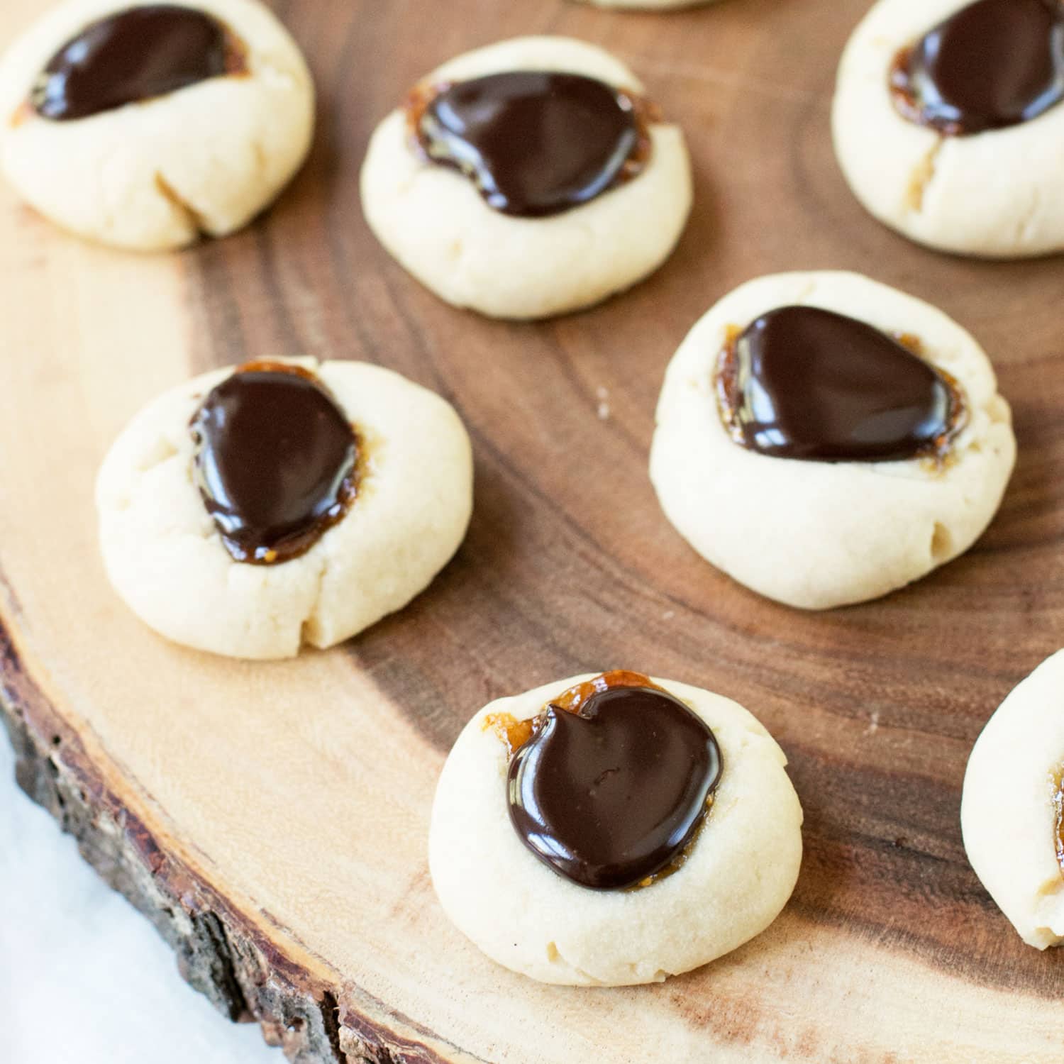 Chocolate Fig Thumbprint Cookies | cakenknife.com