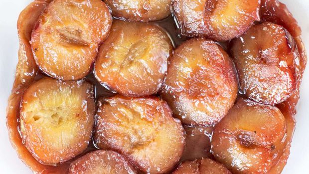 Plum Ginger Tart Tatin A Le Creuset Giveaway Cake N Knife