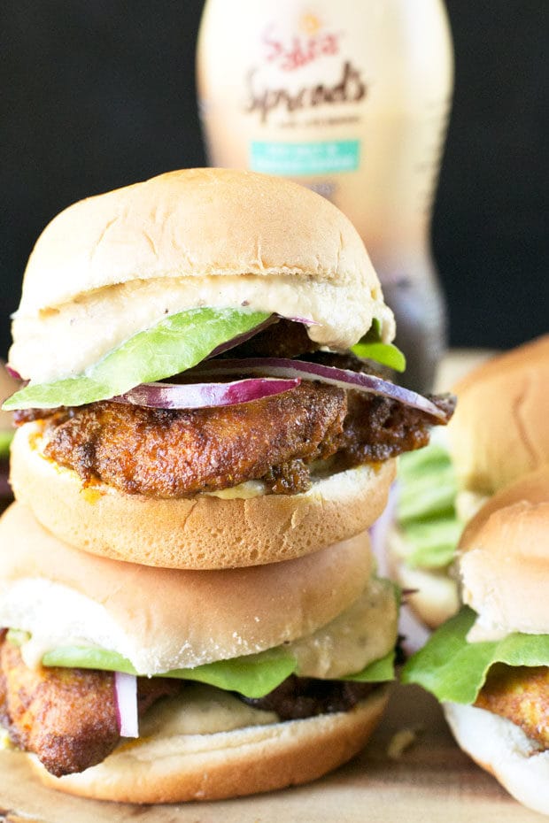 Chicken Shawarma Sliders with Sabra Spreads! | cakenknife.com