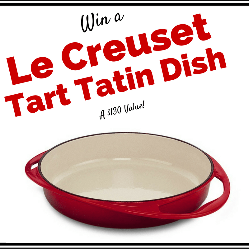 Plum Ginger Tart Tatin + A Le Creuset Giveaway! | cakenknife.com