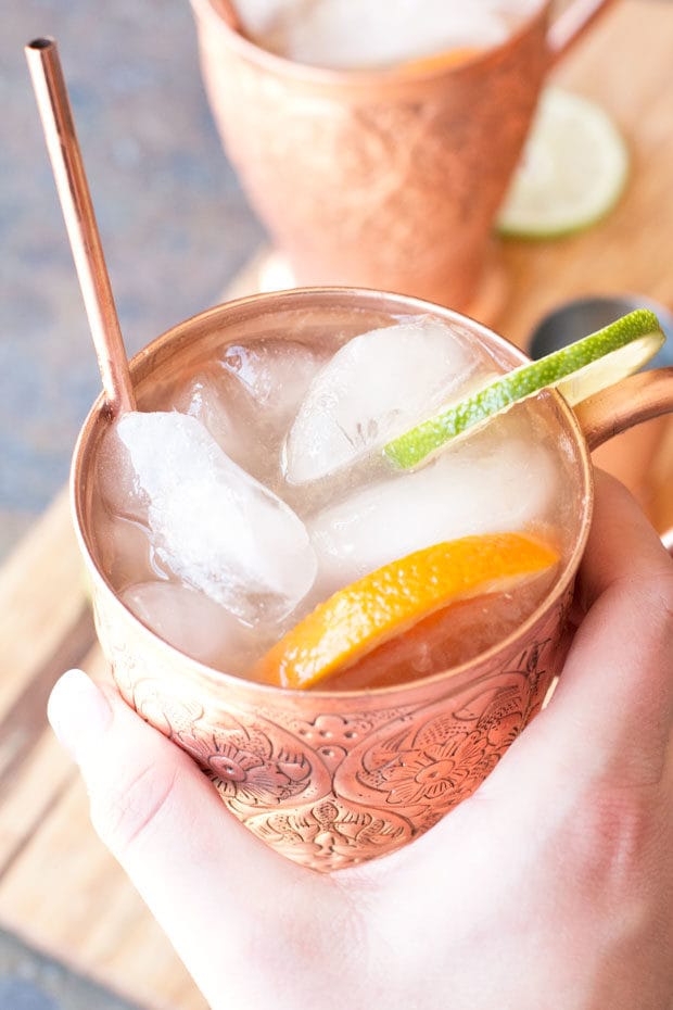 Blood Orange Moscow Mule | cakenknife.com