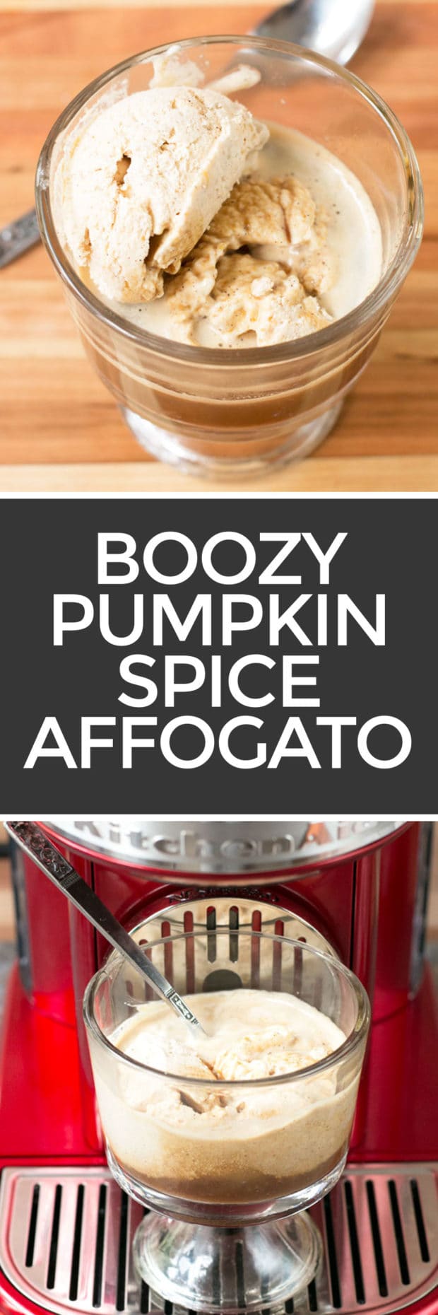 Boozy Pumpkin Spice Affogato + a KitchenAid® giveaway! | cakenknife.com