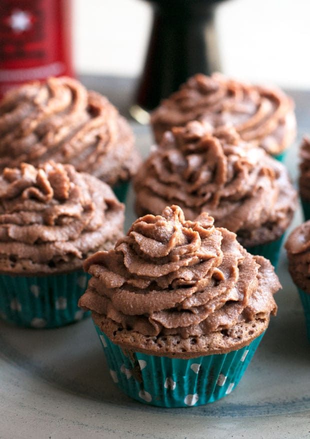 Chocolate Stout Cupcakes with Chocolate Bourbon Frosting | cakenknife.com